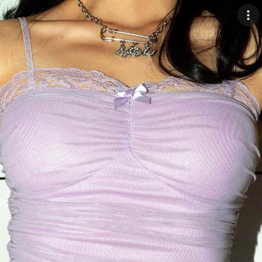 Cropped purple top